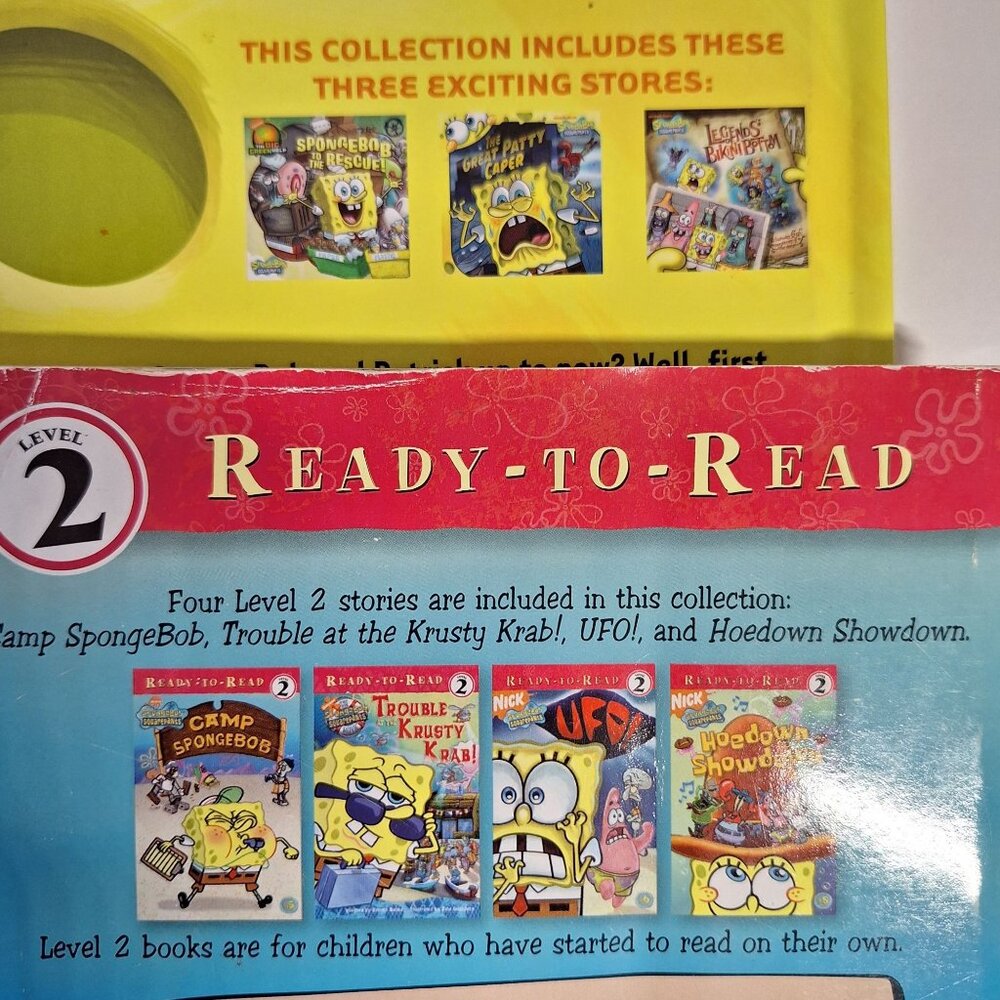 13 SpongeBob SquarePants Book Lot Nick Zone Level 2 18 Stories Reader Picture - Picture 5 of 5